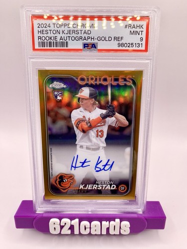 2024 Topps Chrome Heston Kjerstad True Gold Auto /50 PSA 9 MINT Orioles!! 🔥