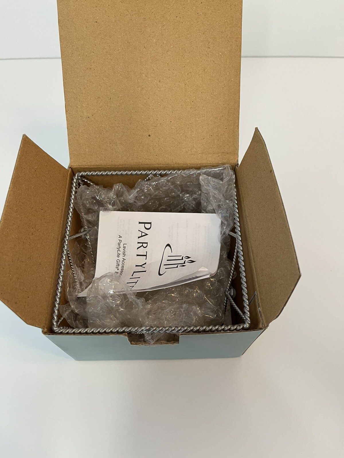 PartyLite Lavish Pillar Candle Holder Retired NIB PLB2/P7996