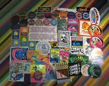 1 vtg 1980s Asstd. surf sticker - O'Neill Sexwax Mango Billabong