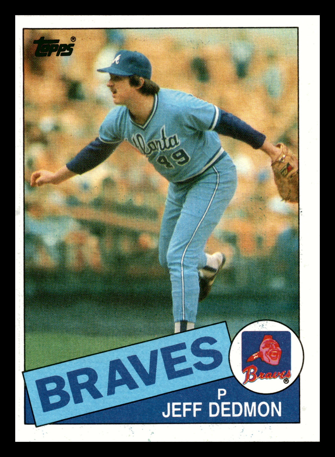 1985 Topps Jeff Dedmon RC Rookie Atlanta Braves #602 VG-EX