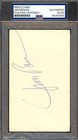 Jim Brown PSA DNA Signed 3x5 Index Card Autograph
