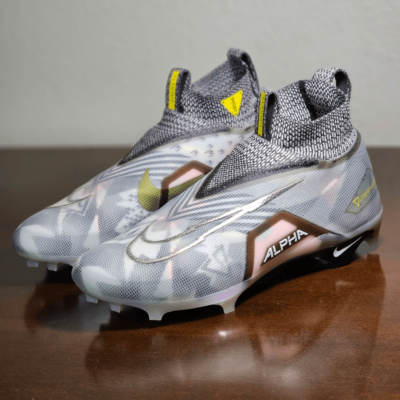 Nike Alpha Menace Elite 3 Football Cleats Flyknit 13 Wolf Grey Black CV0578 001 Nike Alpha Menace Elite 3 Football Cleats Flyknit 13 Wolf  main image 2