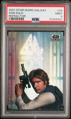 その他 Star Wars Galaxy Han Solo 21/25 Han Solo - 2021 Star Wars Chrome Galaxy Refractor PSA 9 | eBay