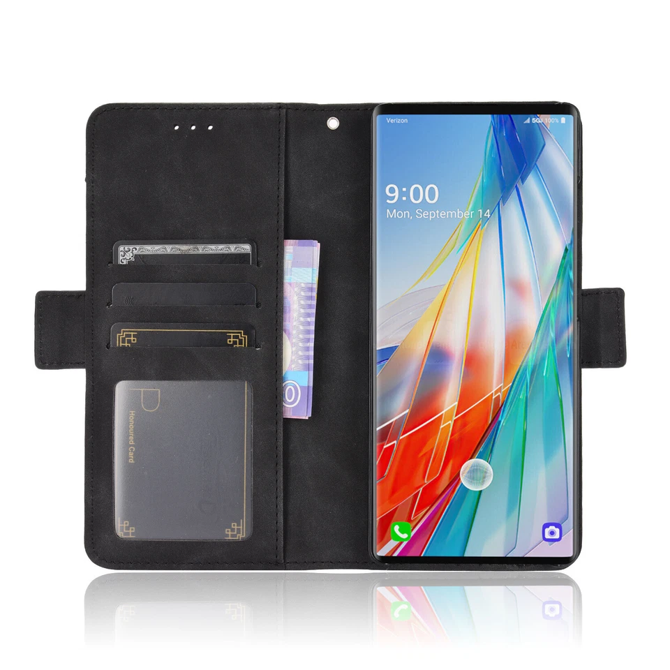 For LG K51 K61 K30 G8S ThinQ Wallet Card Cover Anti-Fall Phone Protective Case - Image 4 of 4