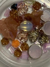 beads for jewelry making lot cats eye Czech maples Charms mix