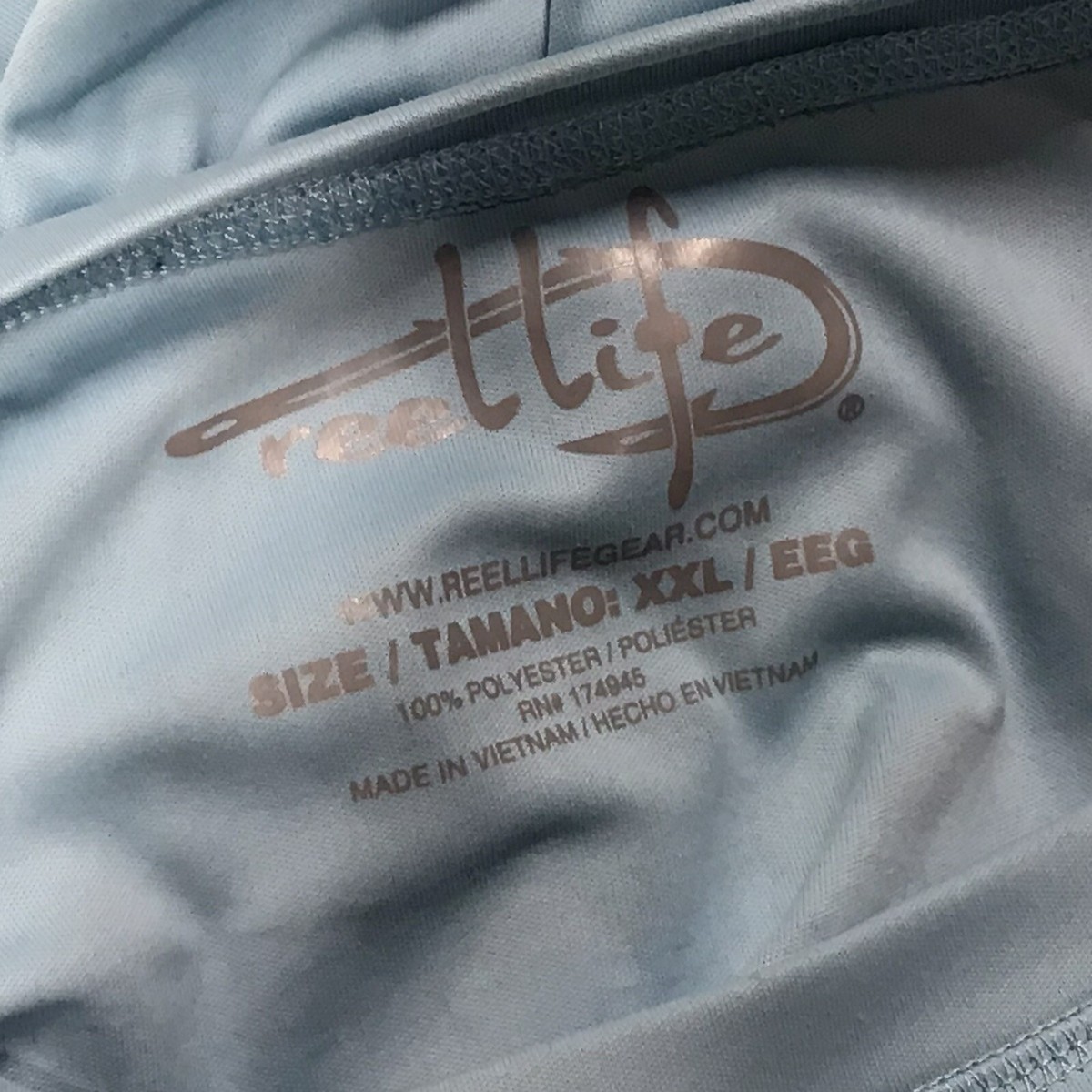 Reel Life Chemise de pêche à manches longues en robe Bleu