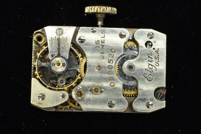 Mouvement Mécanique De Montre Elgin 875 - Pour Pièces Ou Réparation - Occasion, Balancier Libre