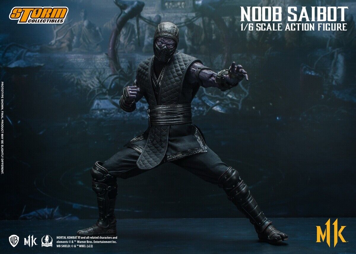 NEW Storm Toys Mortal Combat Black Ninja NOOB SAIBOT 1/12 Male 6