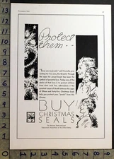 1935 CHRISTMAS SEAL TUBERCULOSIS MEDICAL HEALTH CHARITY ORGANIZATION AD 31289