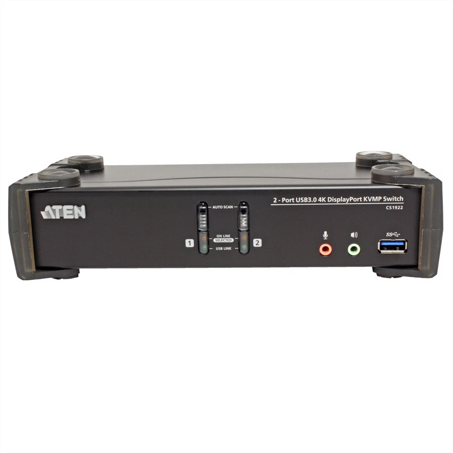 ATEN CS1922 2-Port USB 3.0 4K DisplayPort KVM Switch - Bild 3 von 4