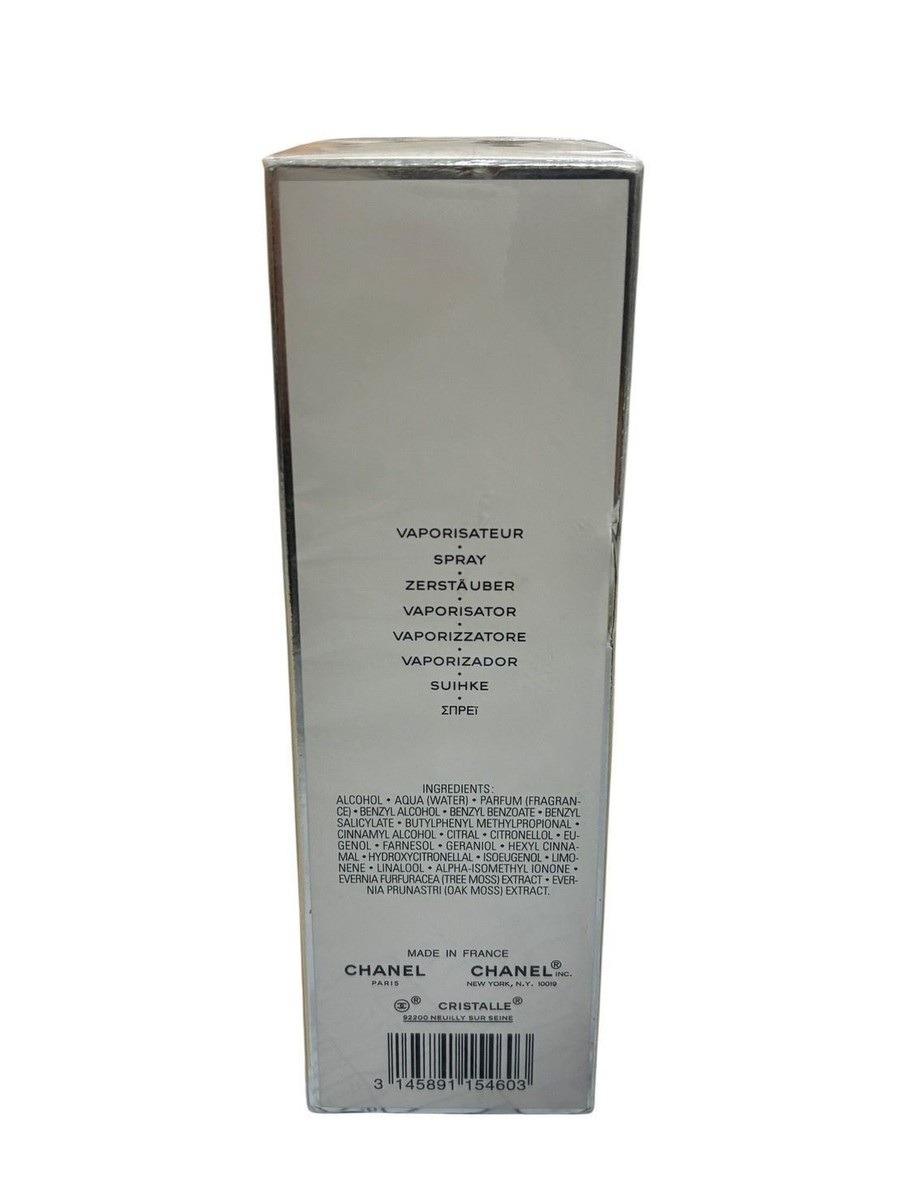 Buy CHANEL CRISTALLE BY CHANEL EAU DE TOILETTE SPRAY 3.4OZ online