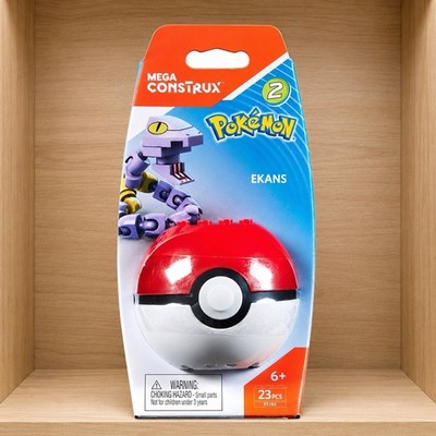 Sealed New Mega Construx Pokemon Series 3 Ekans, Retired and Rare