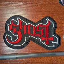 Ghost Band Patch 3x4.75" Rock Heavy Metal Music Embroidered Iron On