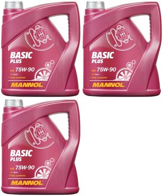 12l Mannol 8108 Basic Plus Getriebeöl 75W-90 GL-4 3x4l 