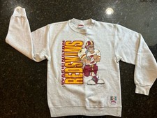 VTG Washington Redskins Nutmeg 2-Sided Sweatshirt 1994 Youth XL USA