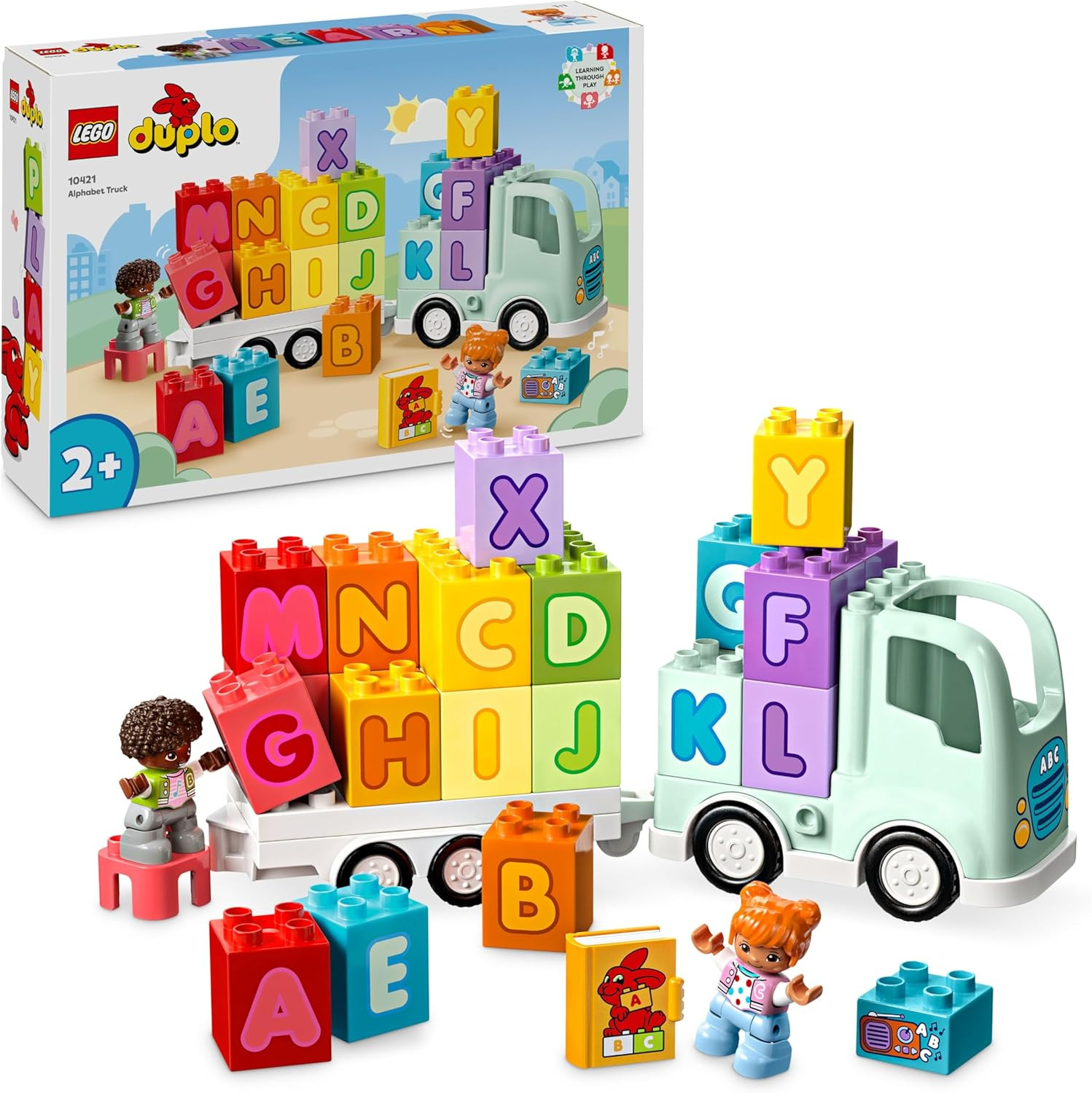 LEGO DUPLO Town Camioncino dell'Alfabeto con Rimorchio