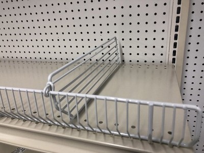 Trion T319.GREY Powder Coat Gray Steel Wire Bin Divider 19 L x 3 H x 0.5 W in.
