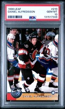 1996 Leaf Daniel Alfredsson #210 HOF PSA 10 Pop 1