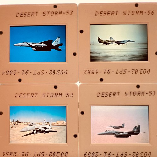 lot of 4 slides-A60  F-15  DESERT STORM
