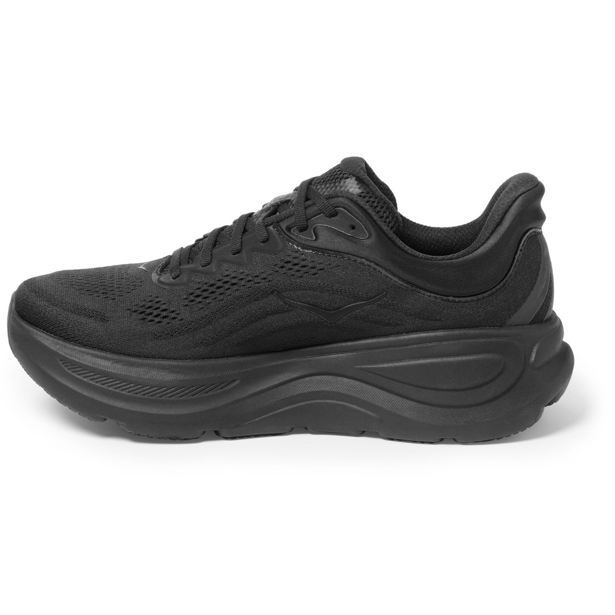 HOKA ONE ONE スニーカー ブラック Men's HOKA One One Bondi 9 Road-Running Shoes Black/Black 🔥SALE