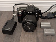 Nikon D80 DSLR Camera with Sigma 28-200mm and Two Batteries