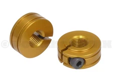 Porkchop BMX 3/8" X 26T bicycle axle collars for sealed bearing hubs (PAIR) GOLD