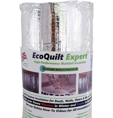EcoQuilt Expert Multifoil Isolierung - 1,5m x 10m - Top Preis-Leistungs-Verhältnis!! - DPD Next Day