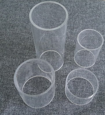 D 150mm Rohr Plexiglas Acrylglas KLAR Messebau Säulen Teichanlage Abfluss
