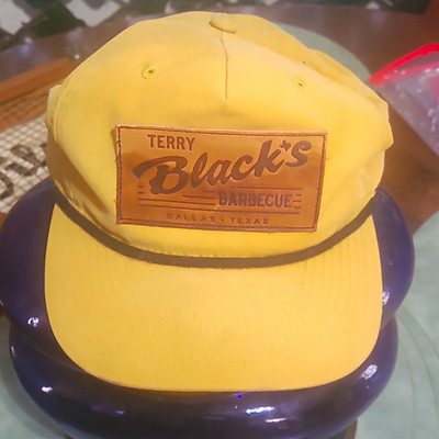 Richardson Terry Black s Barbecue TX Yellow Adjustable Baseball Cap