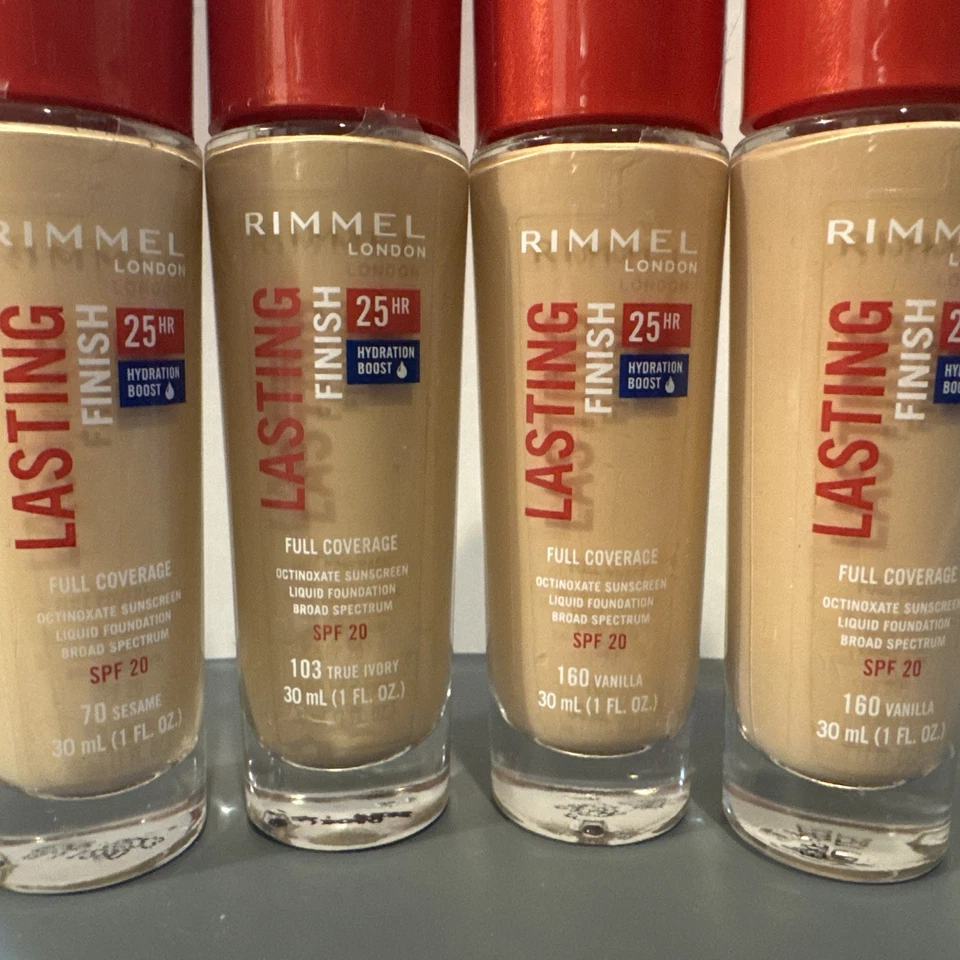 Base Rimmel Lasting Finish 25 horas con suero cómodo ~ Lote de tonos mixtos @LEER Foto 2 de 4