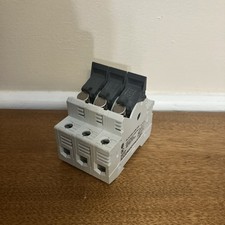 Allen-Bradley 1492-FB3C30-L 30Amp 3-Pole Fuse Holder w/ 3 LP-CC-10 10 Amp Fuses