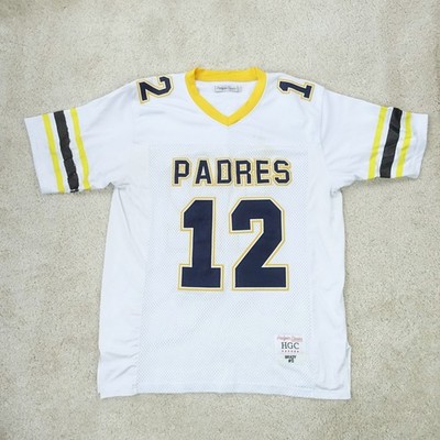 Headgear Classics Padres Trikot Herren XL weiß Brady #12 Retro Mesh Football Style