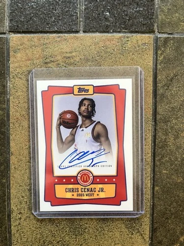 2025 Topps Chrome Mcdonald's All American - Event Autographs Chris Cenac Jr....