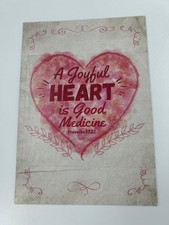 His Delight Christian Birthday Greeting Card Proverbs 17:22 Heart W/ envelope
