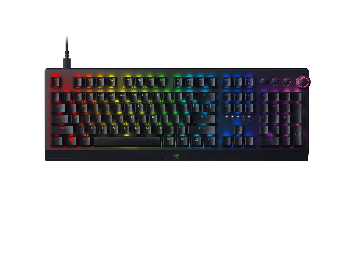 Clavier mécanique BlackWidow V3 Pro sans fil en aluminium avec boutons médias dédiés