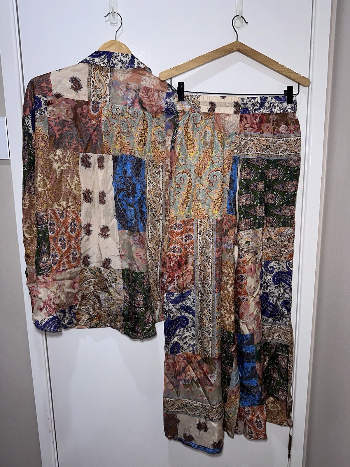 Zimmermann Devi Top + Pants Set Patchwork Paisley… - image 12