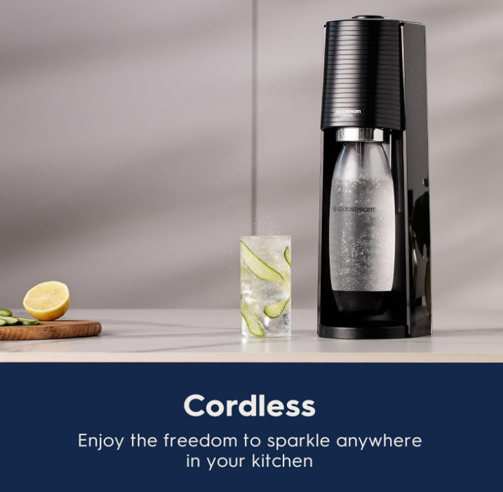 SodaStream Terra – Sparkling Water Maker with CO2, DWS Bottle & Bubly Drop