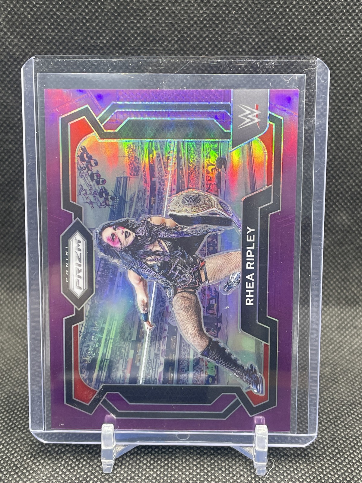 2024 Panini Prizm WWE Rhea Ripley #37 Purple 070/149