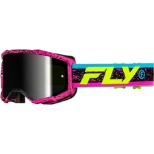 Zone Goggles - Pink/Black/Hi-Vis with Black Mirror/Smoke Lens 37-51528