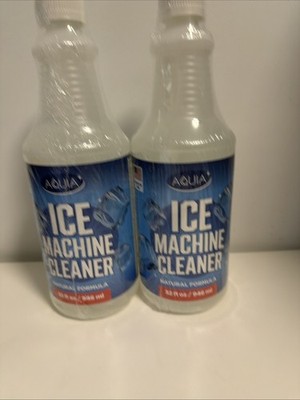2 Pack Aquia Ice Machine Cleaner And Descaler Natural Liquid Formula 32fl Oz NEW
