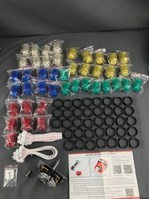 Zero Delay USB Encoder Board Kit with 42 Buttons for Raspberry Pi RetroPie Mame