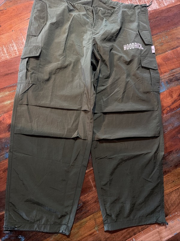 Size XL Hoodrich Green Windbreaker Parachute Pants Street Wear