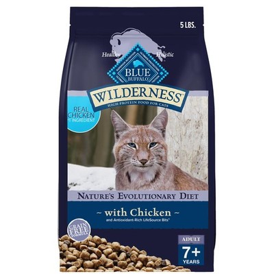 Blue Buffalo Wilderness Natural Mature Dry Cat Food for Cats 7+ Years,
