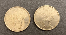 1973 Canada Quarter 25 Cents - Lot of 2