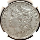 1892 P Morgan Silver Dollar $1 Choice AU Better Date — photo 3