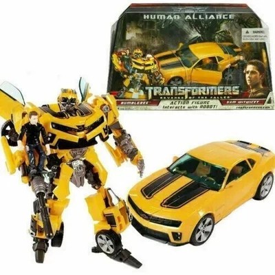 TRANSFORMERS ROTF BUMBLEBEE HUMAN ALLIANCE ROBOT CAR SAM WITWICKY FIGURE KID TOY