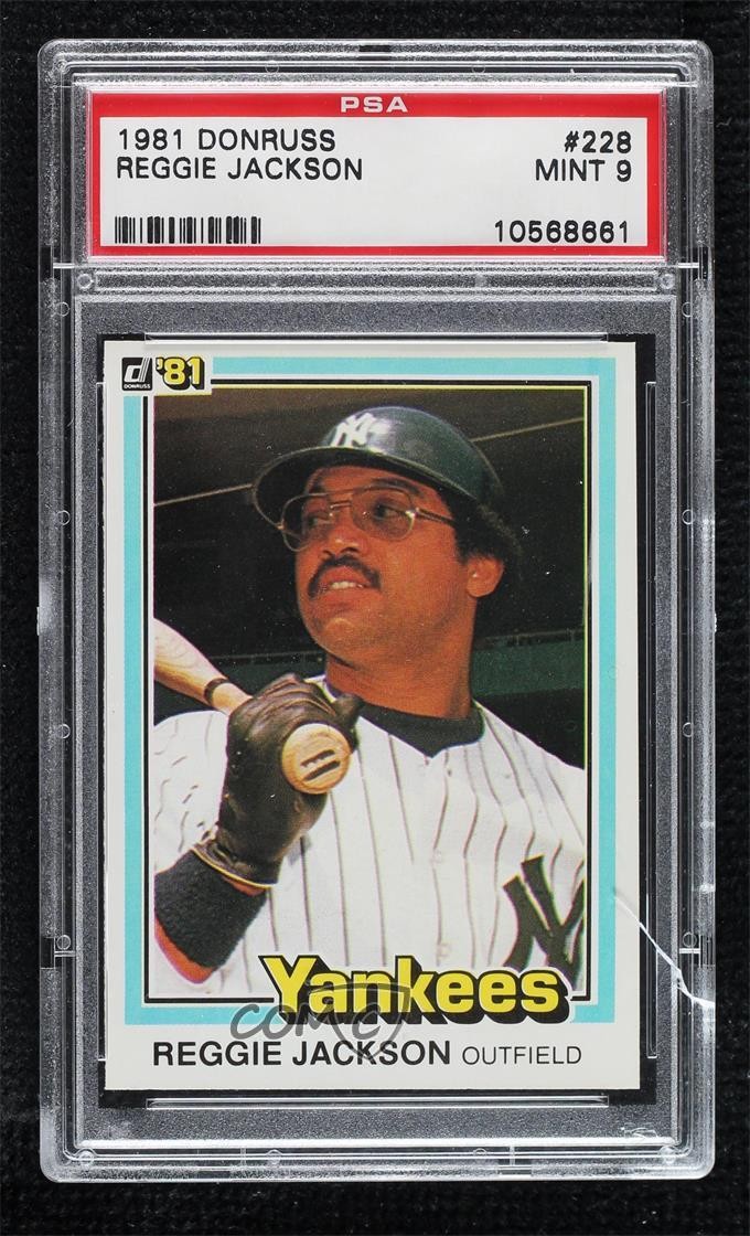 1981 Donruss Reggie Jackson #228 PSA 9 MINT HOF 0d3