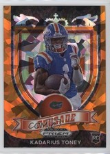 2021 Panini Prizm Draft Picks Crusade Orange Ice Prizm Kadarius Toney #176 14x1