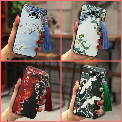 MYDING-Phone Case for Xiaomi Poco X3 NFC/X3 Pro,  Shockproof Silicone TPU Bell