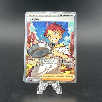 crispin pokemon card price Crispin 133/142 Stellar Crown Regular Trainer Pokemon Card NM